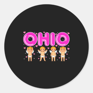 Adesivo Cud Divertido Ohio Festa Centro-Oeste O-h-i-o Em V
