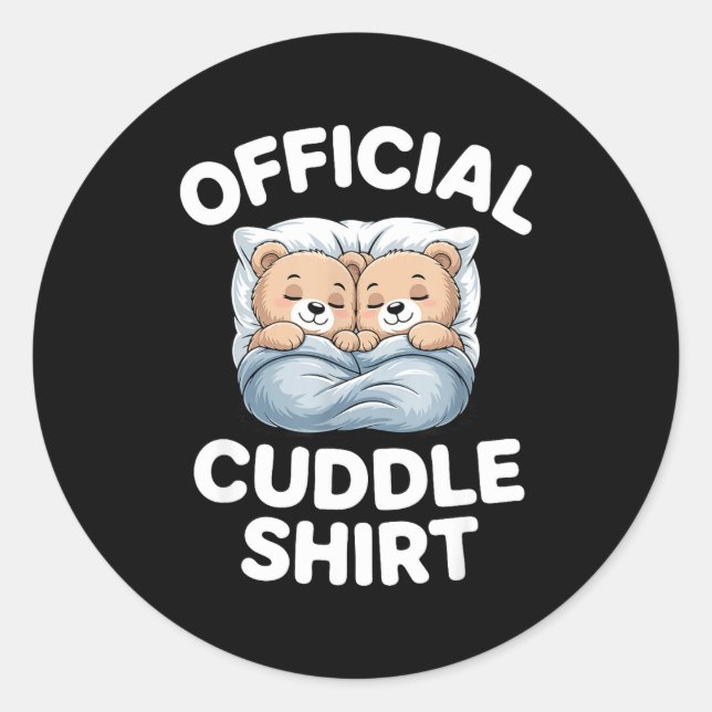 Adesivo Cuddle Shirt Cute Teddy Bear Sleepwear  (Frente)