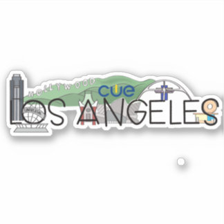 Adesivo CUE Los Angeles Custom-Cut Vinyl Sticker