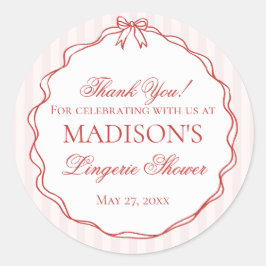 Adesivo Cuecas de lingerie rosa e vermelha para festa