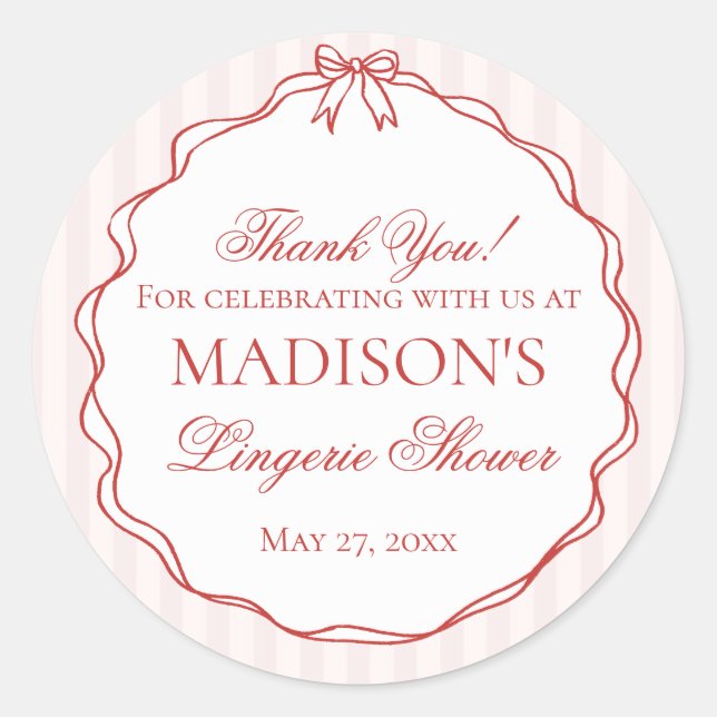 Adesivo Cuecas de lingerie rosa e vermelha para festa (Frente)