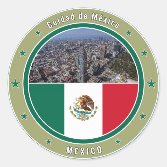 Adesivo Cuidad do México (Frente)