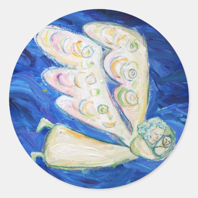 Adesivo Cuidado com o Anjo da Alma com o Pau do Anjo do Be (Frente)