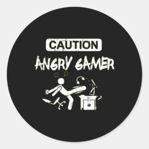 Adesivo Cuidado Com O Gamer Computador Engraçado Presente