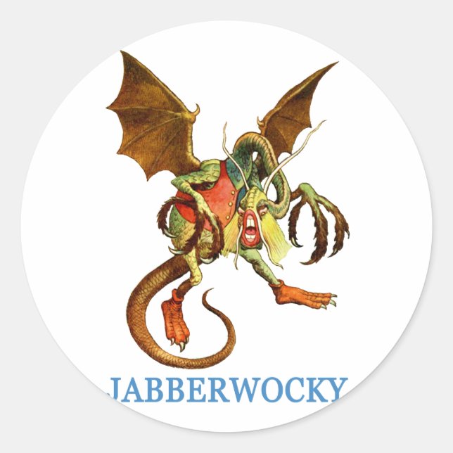 ADESIVO CUIDADO COM O SONHADO JABBERWOCKY (Frente)