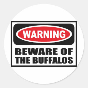 ADESIVO CUIDADO COM O VÍDEO BUFFALOS