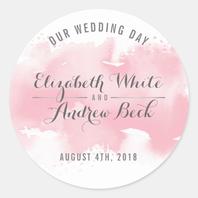 Adesivo CUIDADO COR-DE-água-na moda de-FEIRA DE CASAMENTO, (Frente)