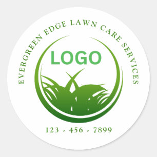 Adesivo Cuidado de Jardim com Logotipo Personalizado