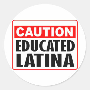 Adesivo Cuidado Latina educado