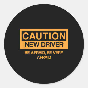 Adesivo Cuidado Novo Aluno Motorista Engraçado