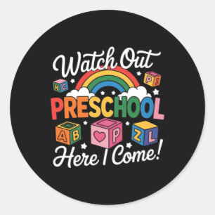 Adesivo Cuidado Pré-Escola Aqui Vou Eu Design