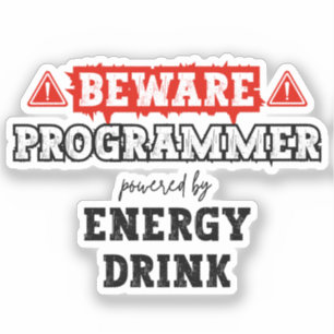 Adesivo Cuidado: Programador Alimentado Pelo Consumo De En