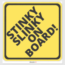 Cuidado Slinky Fedorento a Bordo! Mangueira preta