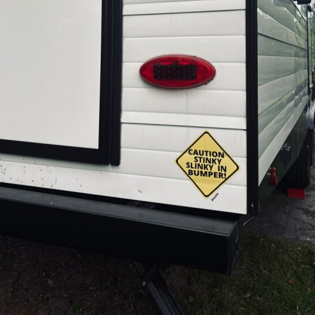 Adesivo Cuidado, Slinky Fedorento em Pára-choque! (Criador carregado)