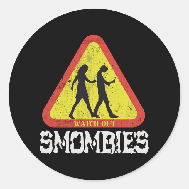 Adesivo Cuidado Smombies (Frente)