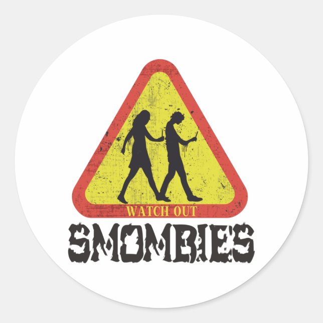 Adesivo Cuidado Smombies (Frente)