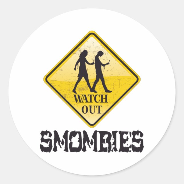 Adesivo Cuidado Smombies (Frente)