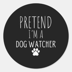 Adesivo Cuidador de Cães de Halloween de Mentirinha