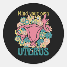 Adesivo Cuide da sua escolha feminista utópica profissiona