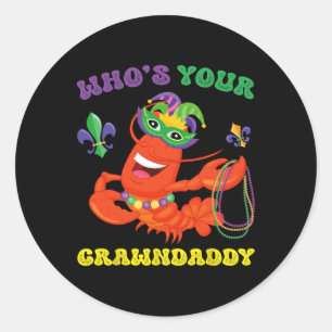 Adesivo Cujo Crawaddy Grawfish Engraçado Mardi Gras Gift