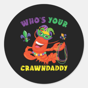 Adesivo Cujo Crawaddy Grawfish Engraçado Mardi Gras Gift