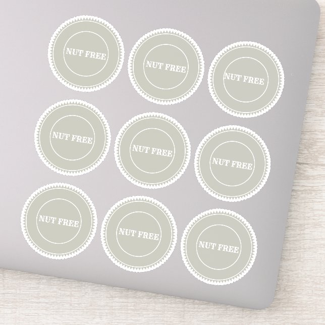 Adesivo Culinária Segura de Alergia Sem Nute (Detalhe)