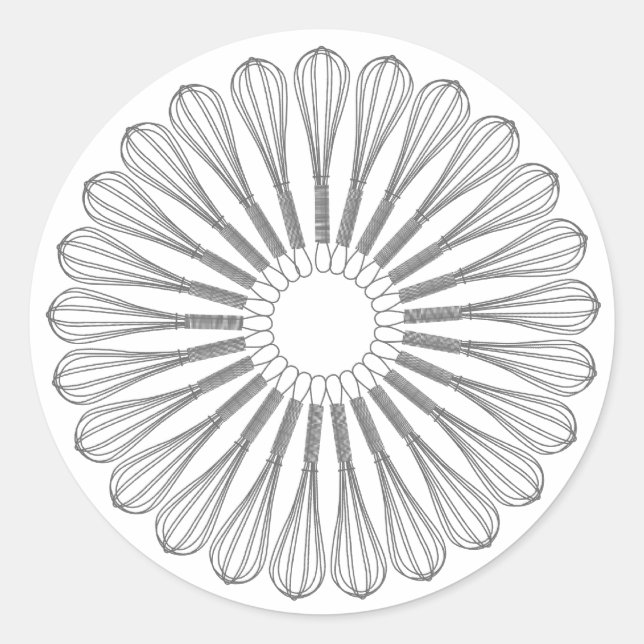 Adesivo Culinário do Chef Executivo, Whisk (Frente)