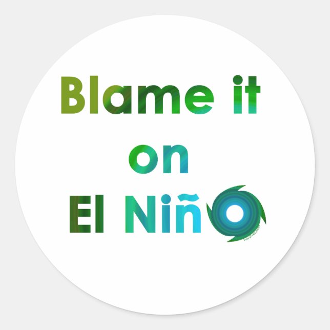 Adesivo Culpa El Nino (Frente)
