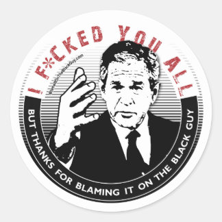 Adesivo Culpá-lo no Cara preto