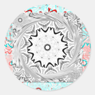 Adesivo Cultura Africana vibrante: Uma fusão rosa e ciano