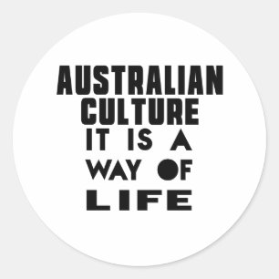ADESIVO CULTURA AUSTRALIANA É UM MODO DE VIDA