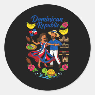 Adesivo Cultura da República Dominicana Dança Viagem