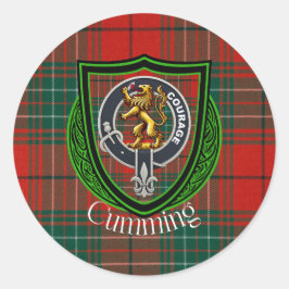 Adesivo Cumming Scottish Clan Tartan & Crest