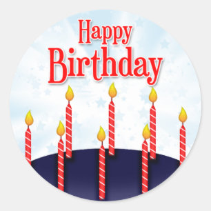 Adesivo Cumpleaños Feliz - Pegatina redondo
