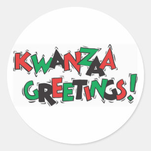 Adesivo Cumprimentos de Kwanzaa