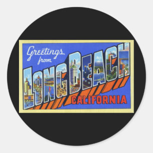 Adesivo Cumprimentos de Long Beach Califórnia
