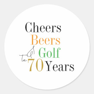 Adesivo Cumprimentos e Cervejas pelos 70 Anos de Idade Gol