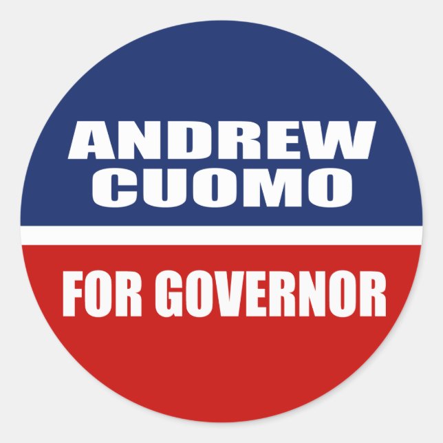 ADESIVO CUOMO DE ANDREW PARA O GOVERNADOR (Frente)