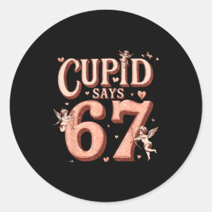 Adesivo Cupa do Funny Diz 67 Dia dos Namorados Seis Sete M