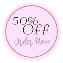 Cupão de venda personalizado Lavendar para pequena