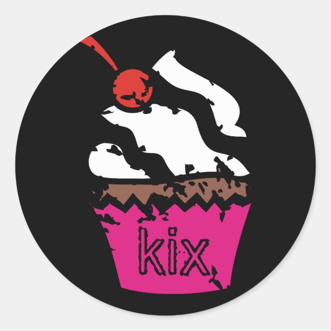 Adesivo cupcake 311-Kickin' (Frente)