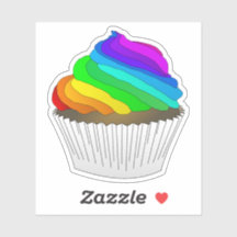 Cupcake arco-íris