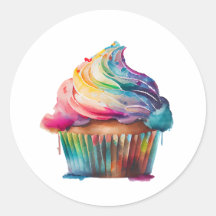 Cupcake arco-íris