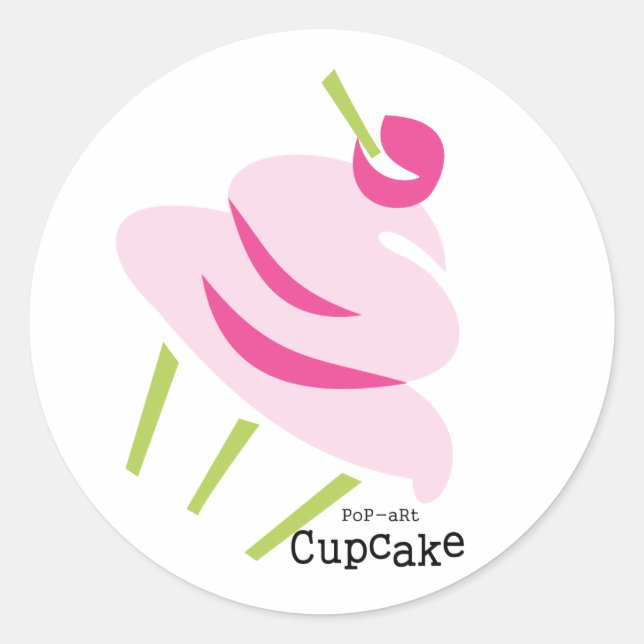 Adesivo Cupcake aRt pop (Frente)