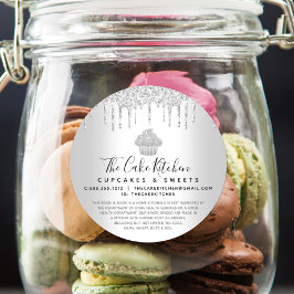 Adesivo Cupcake Bakery Chef Sliver Glitter Dificuldades Le