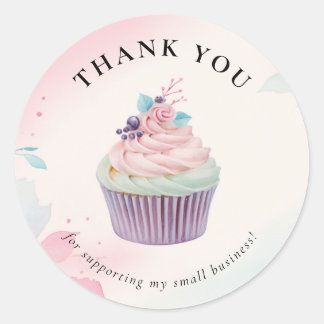 Adesivo Cupcake Bakery Obrigado