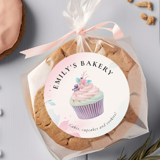 Adesivo Cupcake Bakery Watercolor