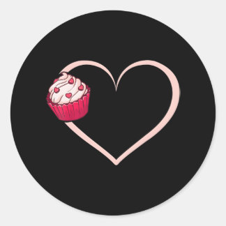 Adesivo Cupcake Baking Heartbeat Love Baking