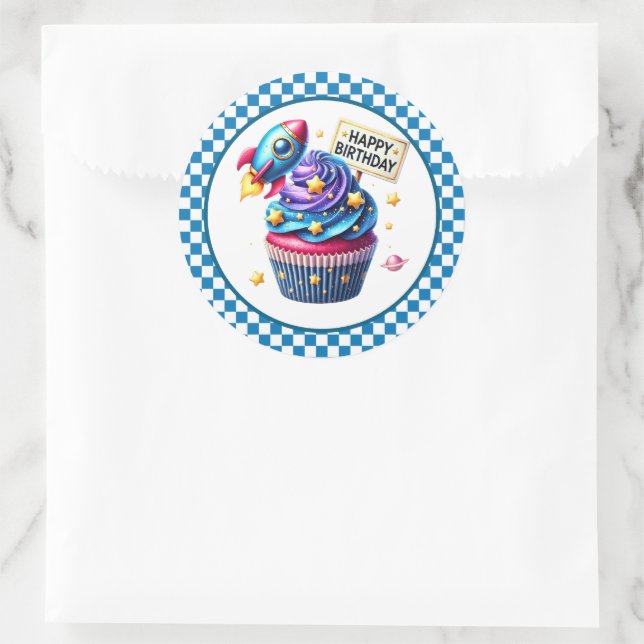 Adesivo Cupcake Birthday Stickers (Bolsa)