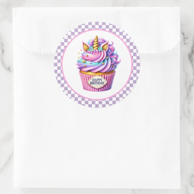 Adesivo Cupcake Birthday Stickers (Bolsa)